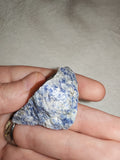 Natural Raw Sodalite with Calcite Blue Mineral Specimen 26g
