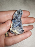 Natural Galena with Calcite Crystal Mineral Specimen on Matrix 64g