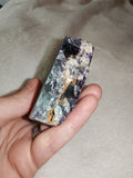 Natural Green & Purple Fluorite with Quartz Mineral Specimen 190g