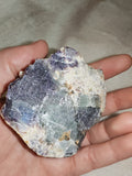 Natural Green & Purple Fluorite with Quartz Mineral Specimen 190g