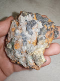 Druzy Quartz on Iron Rich Mixed Mineral Matrix Natural Specimen 147g