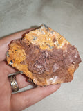 Druzy Quartz on Iron Rich Mixed Mineral Matrix Natural Specimen 147g