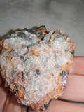 Druzy Quartz on Iron Rich Mixed Mineral Matrix Natural Specimen 147g