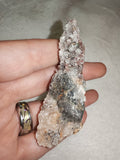 Natural Galena with Druzy Quartz Mixed Mineral Matrix Specimen 64g