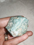 Natural Rough Amazonite Crystal Mineral Specimen Green Feldspar 87g