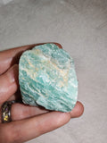 Natural Rough Amazonite Crystal Mineral Specimen Green Feldspar 87g
