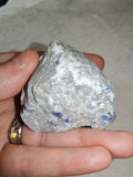 Lazurite in Calcite Marble Matrix Natural Blue Mineral Specimen 67g