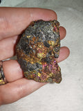 Peacock Ore Chalcopyrite Rainbow Iridescent Mineral Specimen 57g