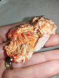Vanadinite on Barite Orange Red Crystal Mineral Specimen 68g
