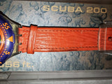 Vintage Swatch Scuba 200 Red Island SDK106 1992 Boxed Papers Swiss Watch