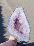 Amethyst Portal Geode with Calcite on Stand 7.44kg 53cm Statement Piece