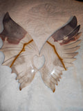 Polychrome Jasper Crystal Wings 372g Angel Bat Wing Set Devil Embrace Stand
