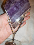 179g Dream Amethyst Mexican Crazy Lace Agate Polished Freeform Slab Slice