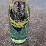 Vintage Signed Mdina Sea & Sand Glass Spill Vase Malta 14cm #22