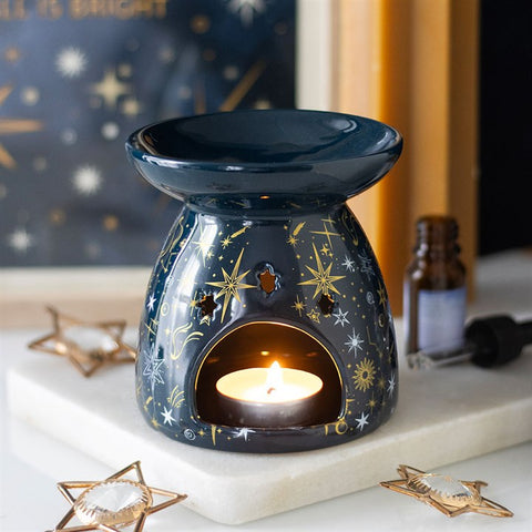 Blue starry night burner