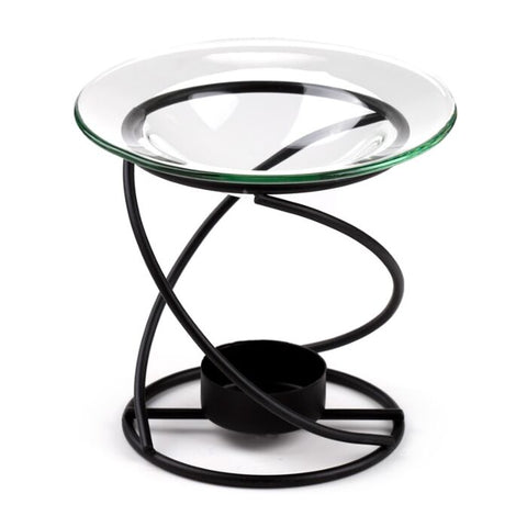 Black Thin Metal Spiral Oil & Wax Melt Burner