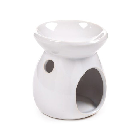Ceramic Simple White Oil Burner