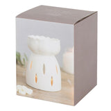 White Gloss Lotus Flower Burner