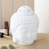 White Buddha head burner