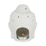White Buddha head burner