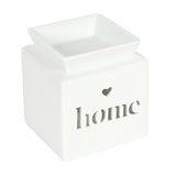 White 'HOME' cutout burner