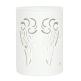 White angel wings cut out burner