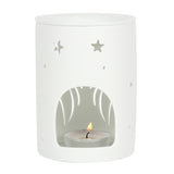 White angel wings cut out burner