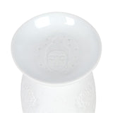 White ceramic Buddha face burner