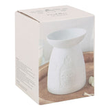 White ceramic Buddha face burner