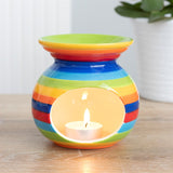 Rainbow stripe burner