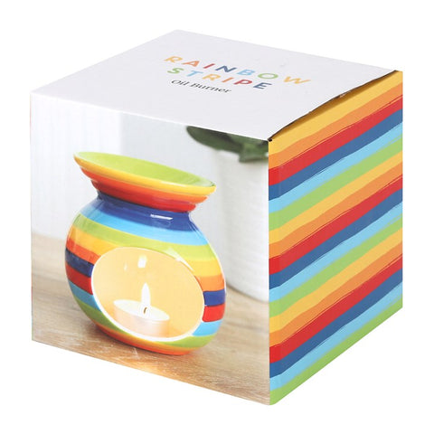 Rainbow stripe burner