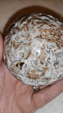 Natural Sphalerite with Druzy Quartz Sphere 500g Crystal Geode