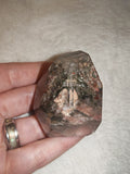 Natural Garden Quartz Freeform Point 93g Lodolite Mineral Inclusion Crystal