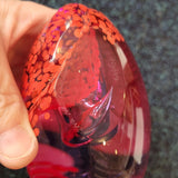 Caithness Ultra Hot Art Glass Paperweight Signed Numbered Pink Red 695g