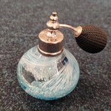 Vintage Caithness Glass Blue White Perfume Atomiser Handcrafted Scotland #12