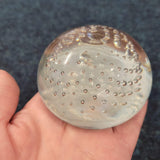 Handcrafted Controlled Bubble Art Glass Paperweight #70