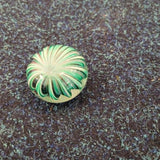Vintage Green Swirl Art Glass Paperweight Small Hand Blown Studio Glass 80g