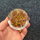 Vintage Millefiori Art Glass Paperweight Multicoloured Quarters Design Studio Glass 310g