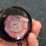 Vintage Caithness Glass Moondrop Teardrop Paperweight Scotland Purple Pink