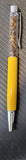Tiger’s Eye Gemstone Chip Ballpoint Pen Yellow Silver Tone