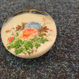 Large Handcrafted Floral Bouquet Art Glass Paperweight #68