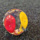 Handcrafted Floral Art Glass Paperweight #59