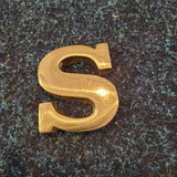 Stuart Houghton Ltd Solid Brass Letter "S" Paperweight – Boxed