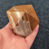Polished Honey Onyx Hexagonal Double Terminated Generator Point Paperweight #84