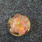 Handcrafted Pink Lily Art Glass Paperweight #61