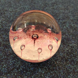 Vintage Selkirk Glass Whispers Paperweight Scotland 1989 Pink 850g #18