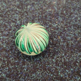 Vintage Green Swirl Art Glass Paperweight Small Hand Blown Studio Glass 80g