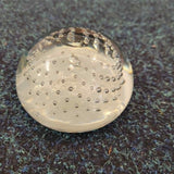 Handcrafted Controlled Bubble Art Glass Paperweight #70