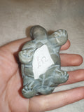 Natural Green Soapstone Carved Turtle Statue 106g Tortoise Animal Figurine