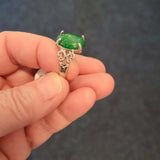 Green gemstone ring - Size 19 - Ring #4 💚